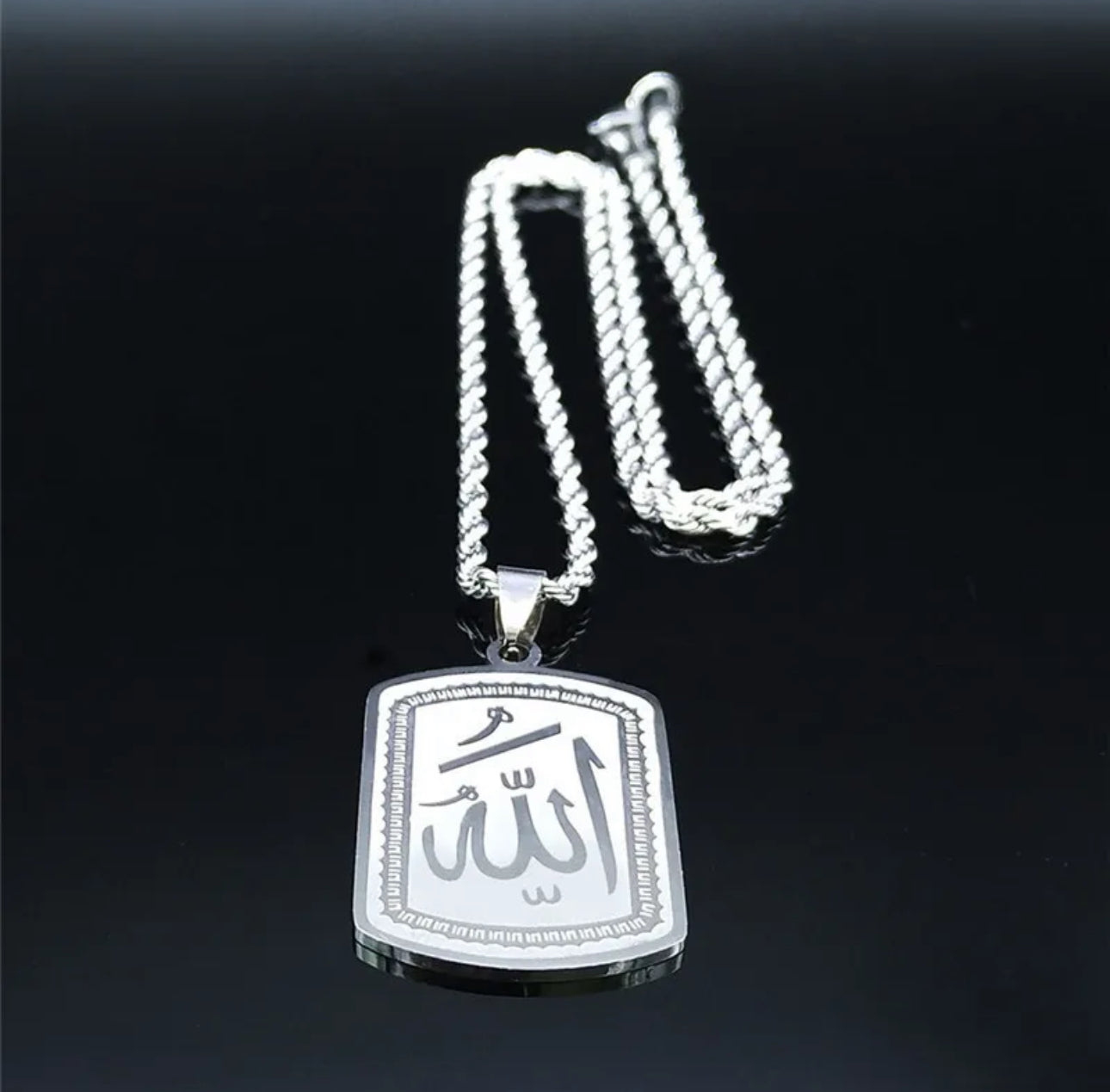 Allah Pendant with Rope Chain - Men