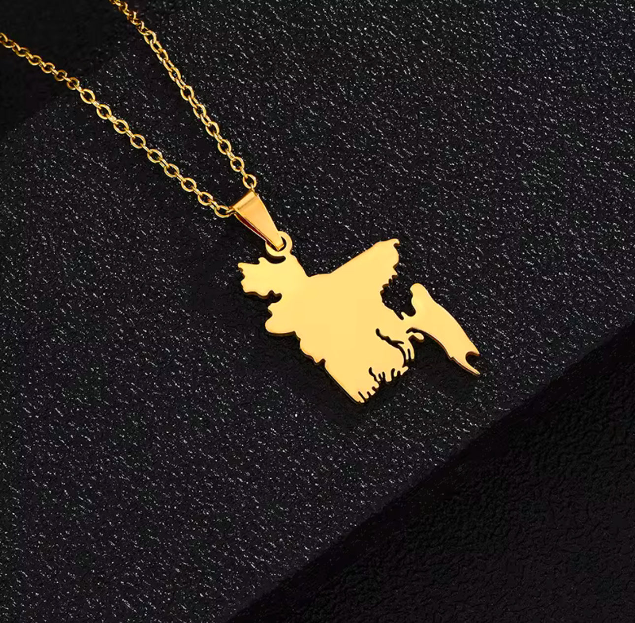 Bangladesh Map necklace