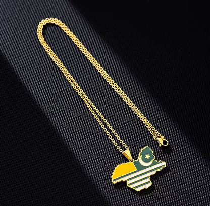 Kashmir Flag Necklace